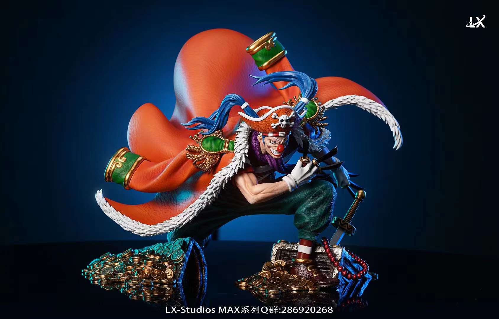 In Stock】 LX Studios One Piece Oka Shichibukai Buggy Resin