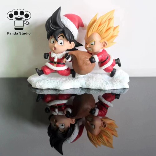 【Pre order】Panda Studio Dragon Ball Christmas Goku Vegeta Resin Statue