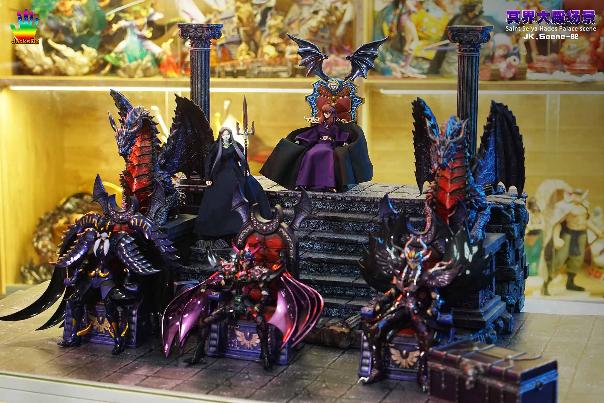 In Stock】JacksDo Saint Seiya Hades Palace Scene Resin Statue