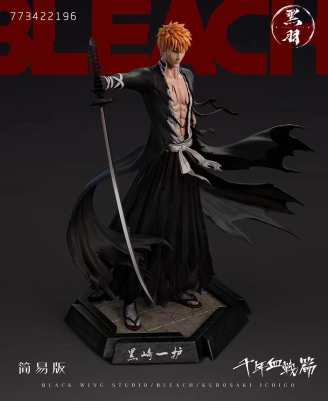 【In Stock】Black wing Studio BLEACH Thousand-Year Blood War 1/6 Ichigo Resin statue