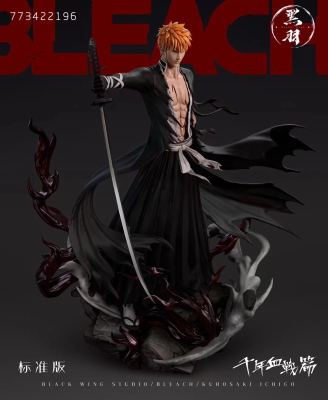 【In Stock】Black wing Studio BLEACH Thousand-Year Blood War 1/6 Ichigo Resin statue
