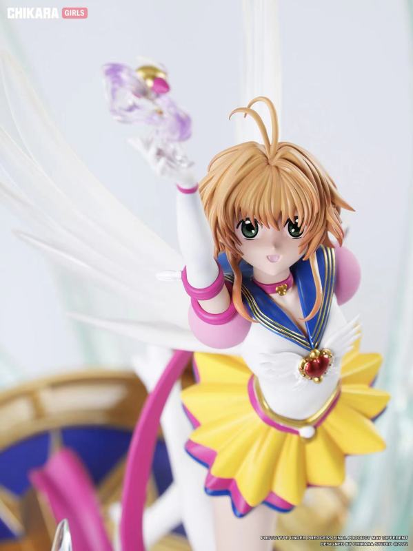 【Pre order】CHIKARA STUDIO GIRLs Tsukino Usagi & KINOMOTO SAKURA Resin Statue