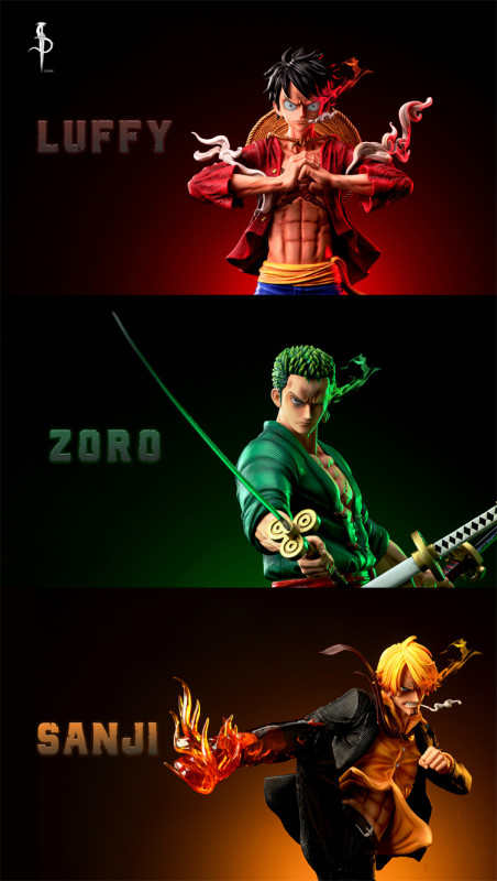 【Pre order】S1 Studio One Piece Three Forces Luffy&Zoro&Sanji Resin statue
