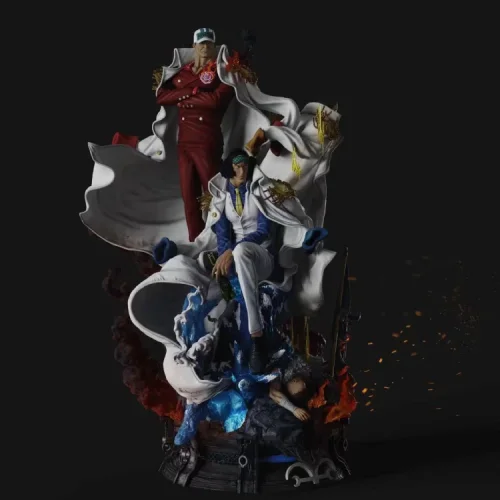 【In Stock】Last Sleep Studio One-Piece the Three Admirals Navy Resin Statue