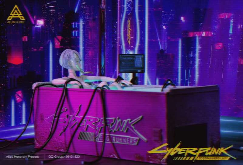 【Pre order】Atlas Studio Cyberpunk: Edgerunners Ice bath Lucy Resin Statue