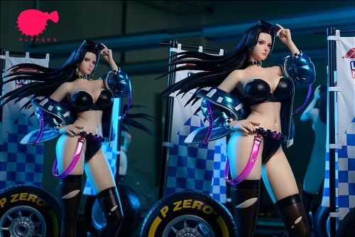 【In Stock】Puffer studio One Piece Boa Hancock racing girl Resin Statue