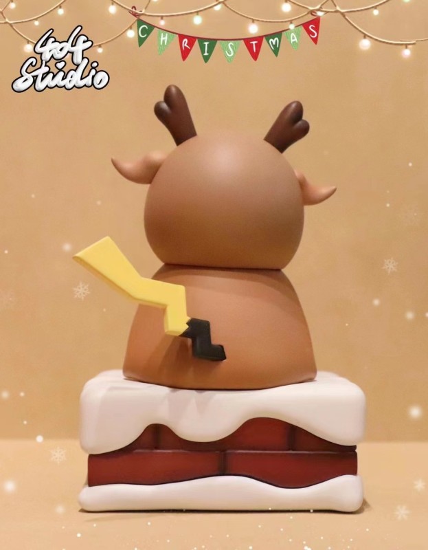 【Pre order】404 Studio Pokemon Pikachu dressed as Elk Resin Statue