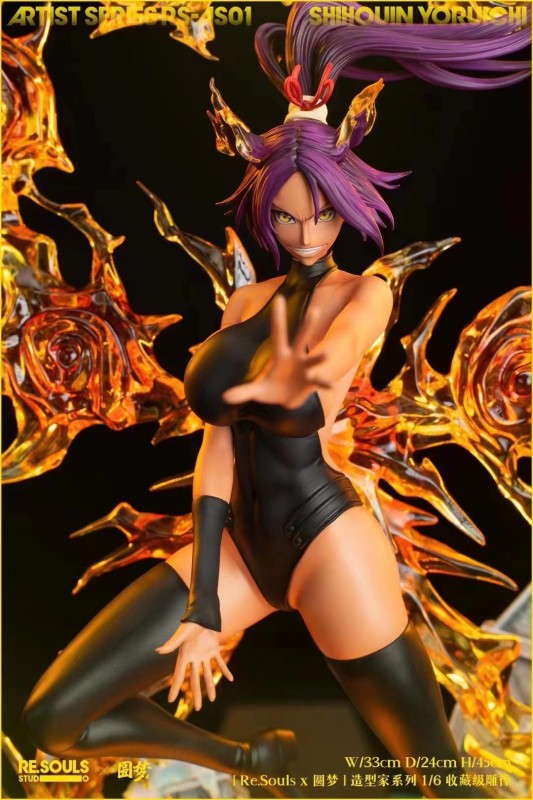 【In Stock】ReSouls x Bleach Dream Studio BLEACH Shihouin Yoruichi 1/6 Resin statue