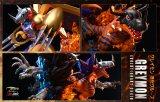 【In Stock】T-Rex Studio Digimon GREYMON Evolutionary chain Resin Statue