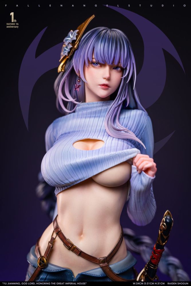 【In Stock】FA STUDIO Genshin Impact Beelzebul Raiden Shogun 1/4 Resin Statue
