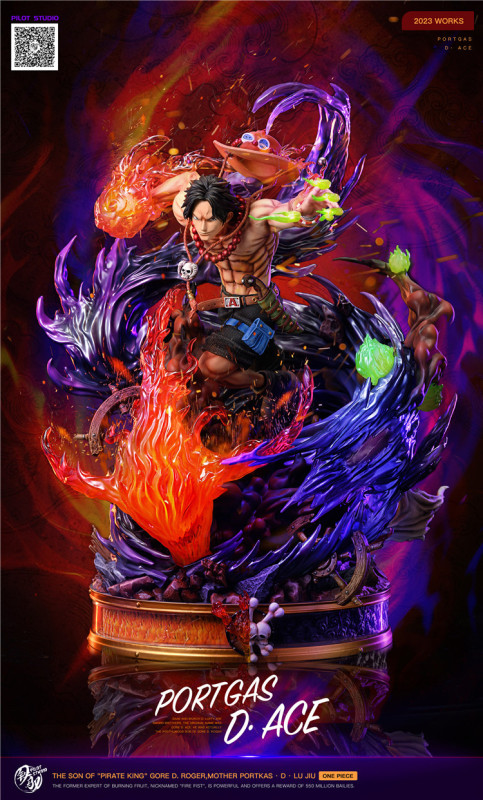 【Pre order】PILOT Studio One Piece Portgas·D· Ace Resin Statue