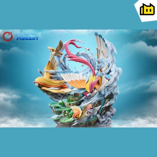 【In Stock】Fantasy Studio Pokemon Pidgeot family Resin Statue