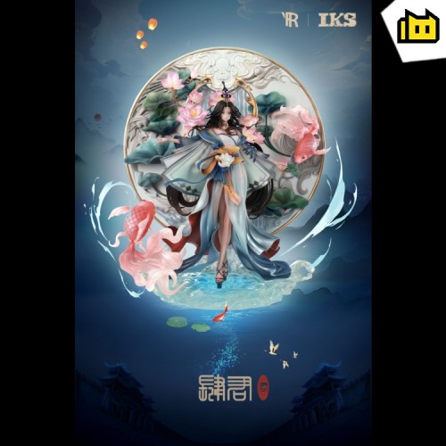 【Pre order】IKS Studio Chinese style gold lotus 1/6 Resin Statue