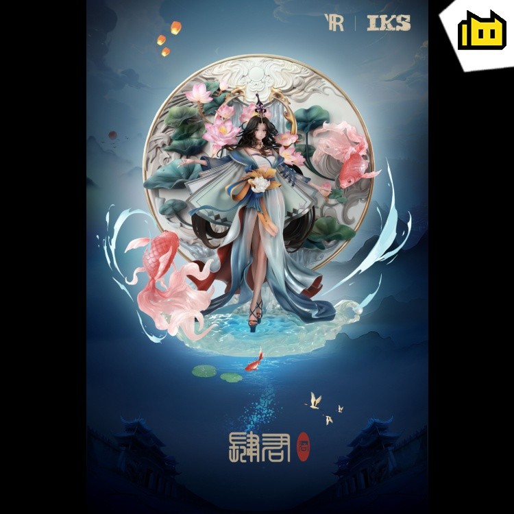 【Pre order】IKS Studio Chinese style gold lotus 1/6 Resin Statue