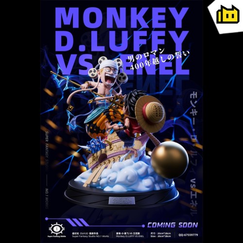 【Pre order】Super Fantasy Sdutio  One Piece SD Luffy vs Enel Resin statue