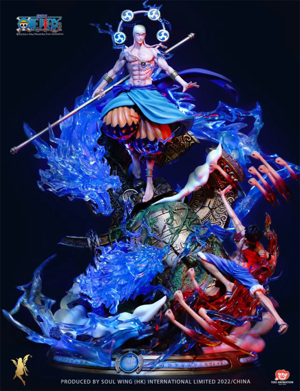 【Pre order】Soul Wing Studio ONE PIECE Enel Vs Monkey D. Luffy Resin Statue (Copyright)