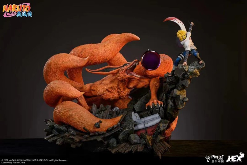 【In Stock】HEX Collectibles Naruto Namikaze Minato Vs Kurama Ultimate Diorama Statue (Copyright)