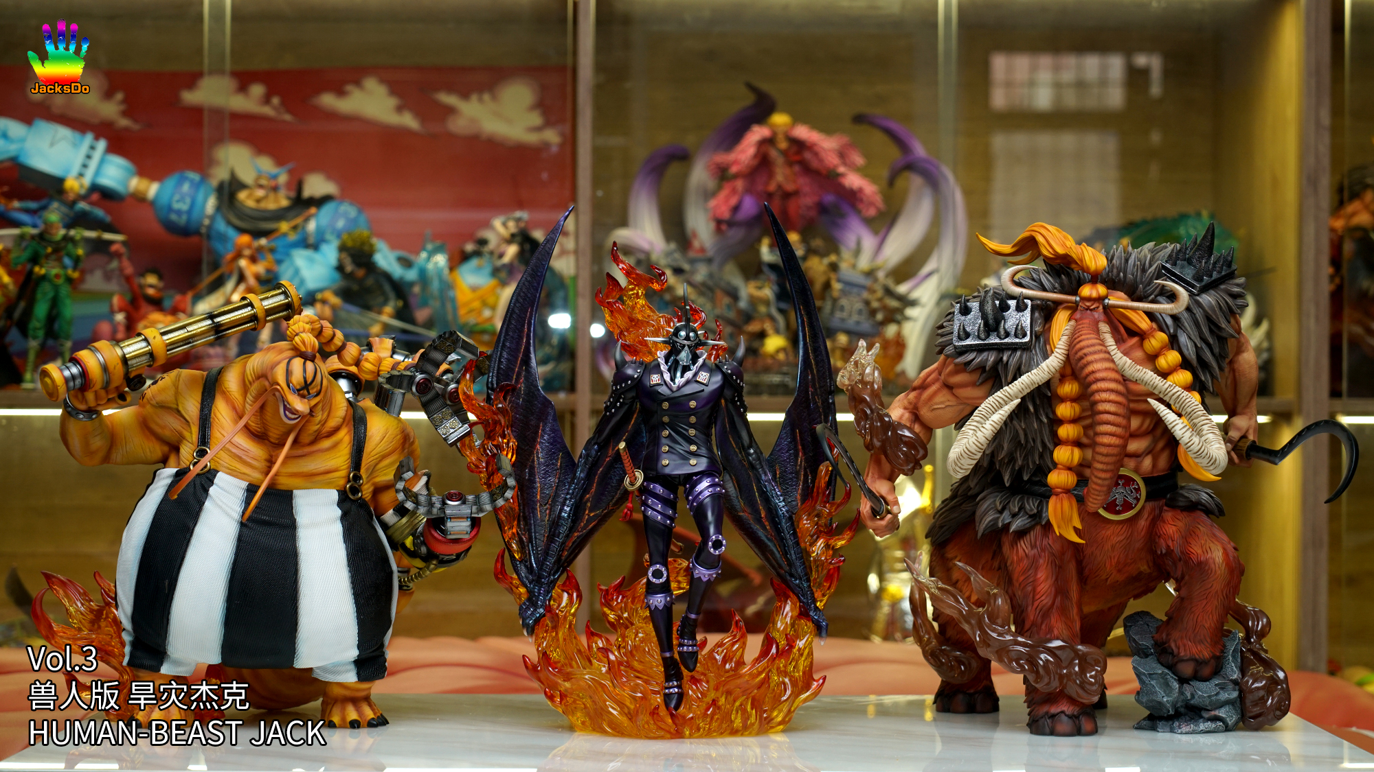 In Stock】JacksDo One Piece POP HUMAN Beast Jack Resin Statue