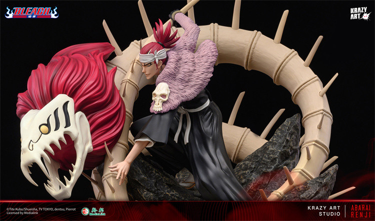 【Pre order】Krazy Art BLEACH Bangkai Baboon king snake tail pill Abarai Renji 1/6 Resin Statue (Copyright) 