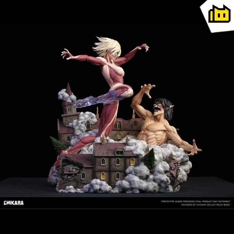 【In Stock】CHIKARA STUDIO Attack on Titan The Female titan VS Kyojin Resin Statue