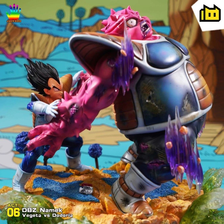 【In Stock】JacksDo Studio Dragon Ball  ACT.06 Vegeta vs Dodoria Namek battle series GK Vol.4 Resin Statue