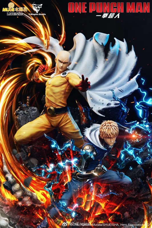 【In Stock】TriEagles Studio ONE PUNCH-MAN Saitama&Genos 1/6 Resin Statue (Copyright)