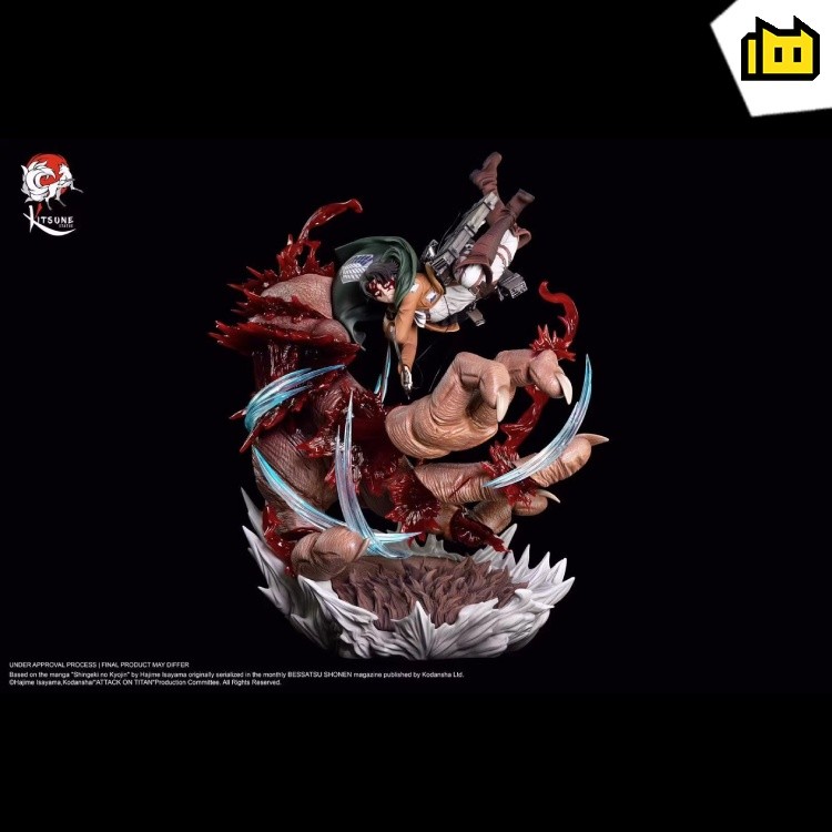 【In Stock】Kitsune Statue Attack on Titan Levi·Ackerman Resin Statue (Copyright)