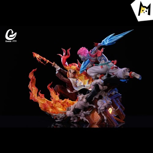【In Stock】Goose Factry Demon Slayer:Rengoku VS Akaza あかざ Resin Statue