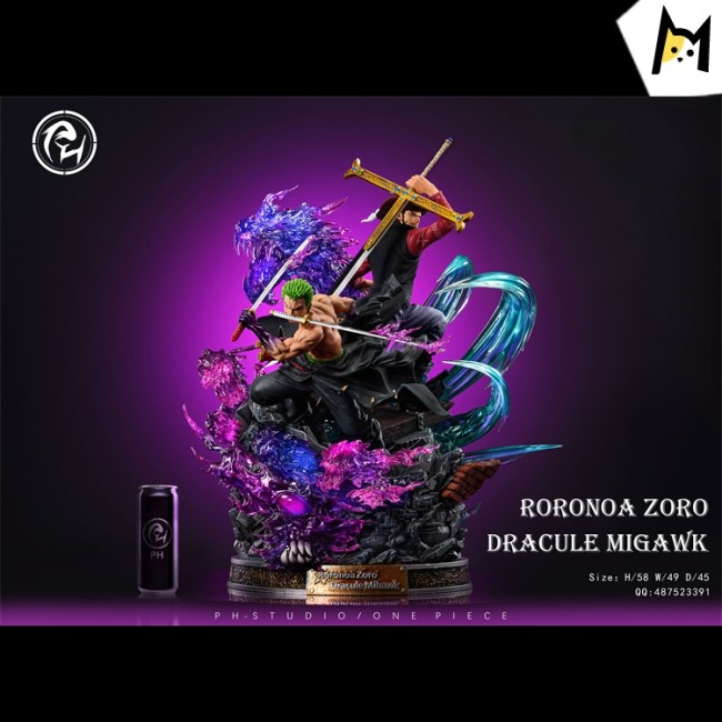 【Pre order】PH Studio ONE PIECE Dracule Mihawk x Roronoa Zoro 1/4 Resin Statue