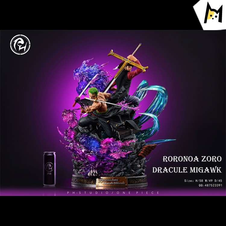【Pre order】PH Studio ONE PIECE Dracule Mihawk x Roronoa Zoro 1/4 Resin Statue