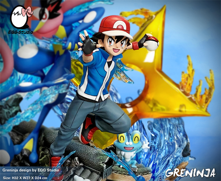 Pre order】EGG-Studio Pokemon Ash Ketchum Greninja clan Resin statue