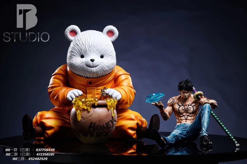 【In Stock】BT Studio One Piece Sitting posture Trafalgar D. Water Law Resin Statue