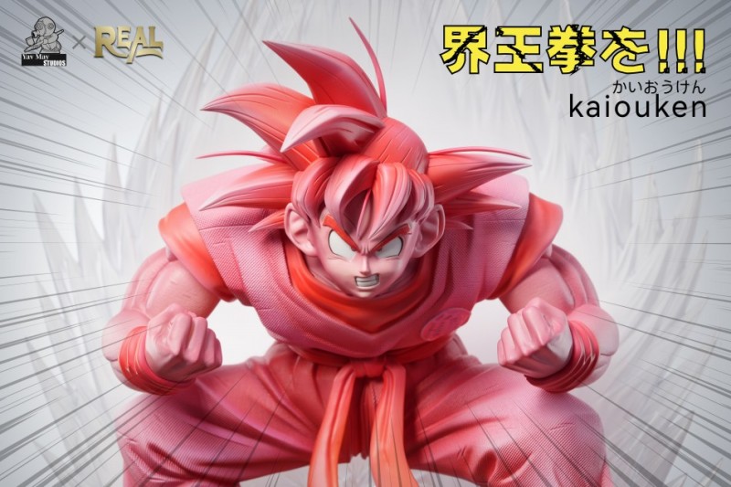 【In Stock】Yav May x REAL Dragon Ball kaiouken Son Goku Resin Statue