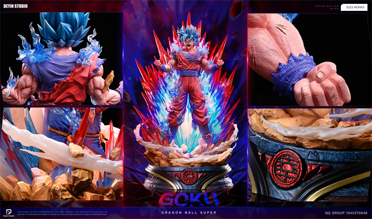 【In Stock】Deyin Studio Dragon Ball kaiouken Son Goku Anniversary Edition Resin Statue