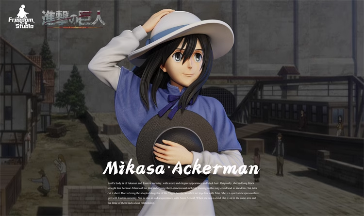 【In Stock】FREEDOM STUDIO Attack on Titan childhood Mikasa·Ackerman Resin Statue