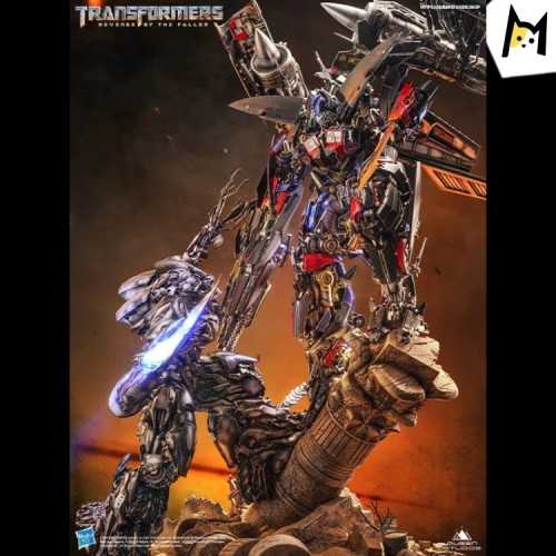 【Pre order】Queen Studio Transformers Jetpower Optimus Prime VS Megatron Resin Statue (Copyright)