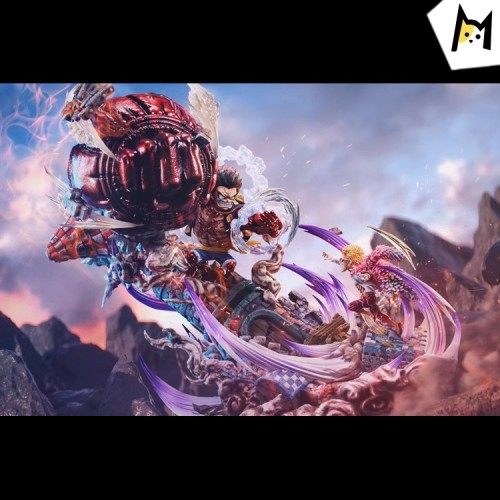 【In Stock】G5-Studio One Piece gear 4 Monkey D. Luffy Vs Donquixote Doflamingo Resin Statue