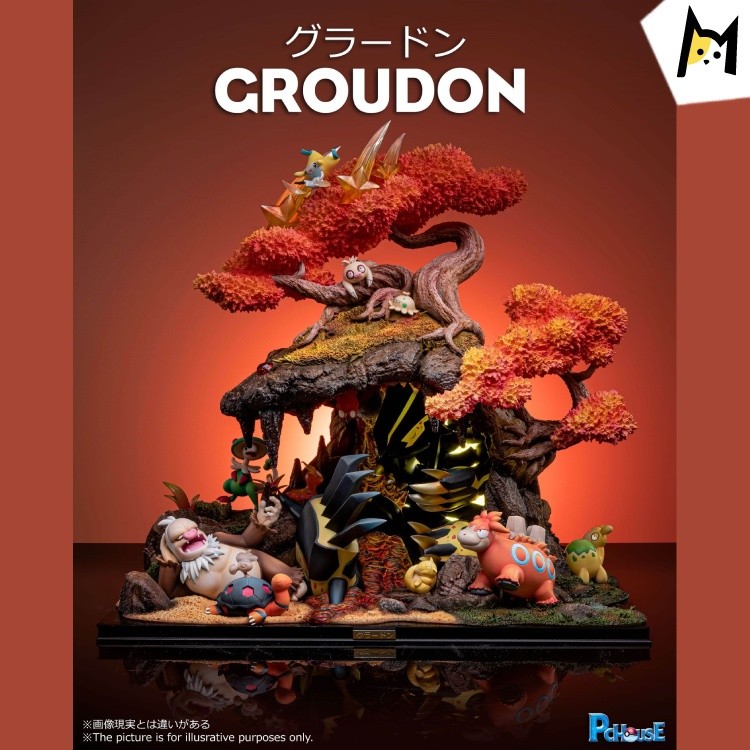 【In Stock】PC House Pokemon original Groudon Resin Statue