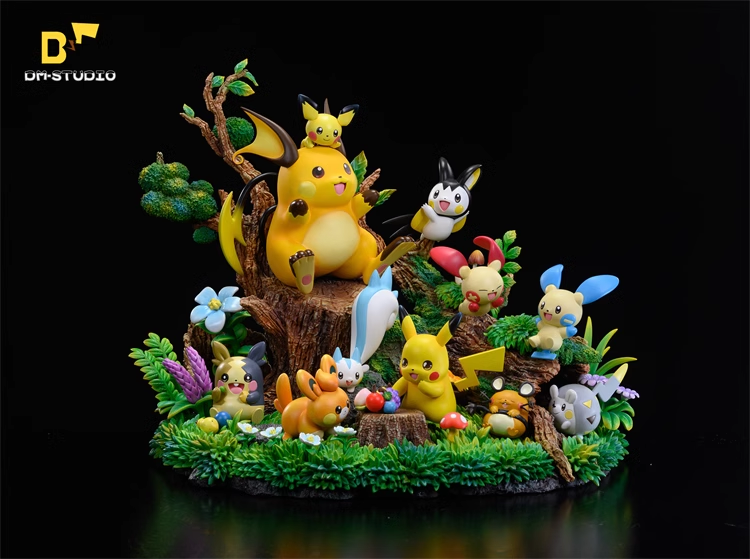 【Pre order】DM STUDIO Pokemon Electric type family Resin Statue
