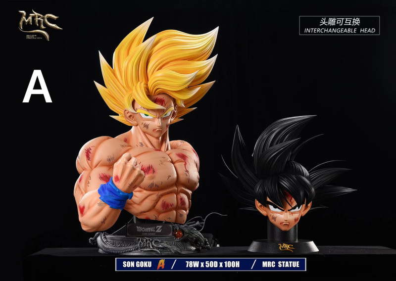 【Pre order】MRC Studio DBZ 1/1 Goku Bust with LED