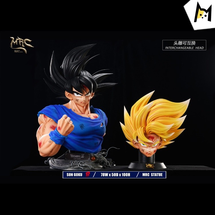 【Pre order】MRC Studio DBZ 1/1 Goku Bust with LED