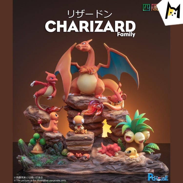 【Pre order】PC House Pokemon Charizard Family