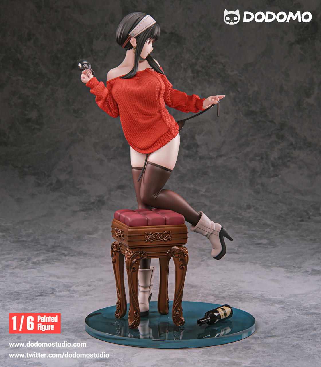 Dodomo Y F (Red sweaterVer.) 1/6 スタチュー Pre order】 Dodomo Studio 1/6 Yor RedSweater