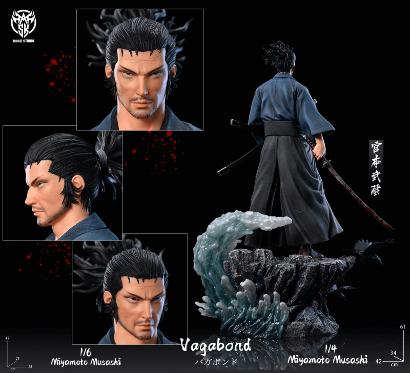 【Pre order】Mask Studio 1/6 & 1/4 Vagabond - Musashi Miyamoto