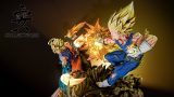【In Stock】KD Studio 1/4 Super Saiyan 2 Goku VS Super Saiyan 2 Vegetto With LED