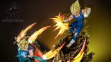 【In Stock】KD Studio 1/4 Super Saiyan 2 Goku VS Super Saiyan 2 Vegetto With LED
