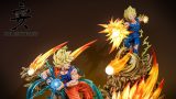 【In Stock】KD Studio 1/4 Super Saiyan 2 Goku VS Super Saiyan 2 Vegetto With LED