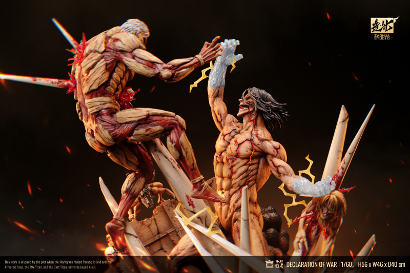 【In Stock】ZaoHua Studio Declaration Of War Eren Jaeger Vs Reiner Braun