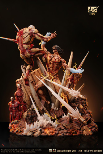 【In Stock】ZaoHua Studio Declaration Of War Eren Jaeger Vs Reiner Braun