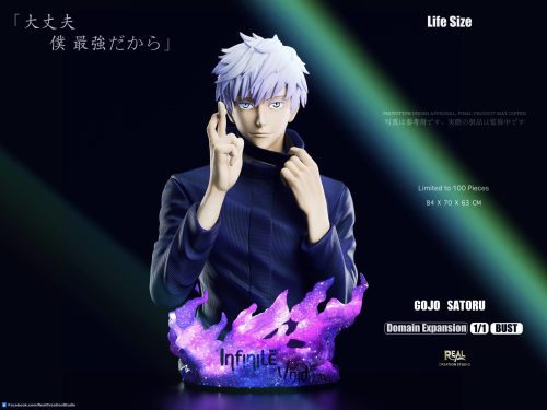 【Pre order】REAL Studio 1/1 Jujutsu Kaisen Satoru Gojo Full Body & Bust With LED